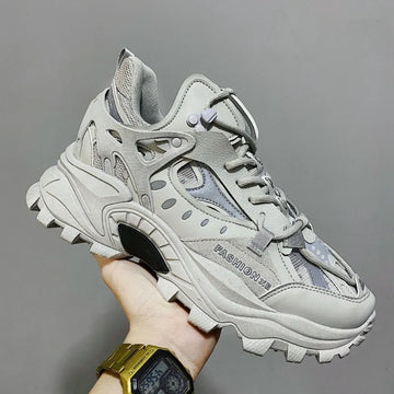 Xajzpa Men's Vulcanized Shoes Luxury Sneakers Harajuku Chunky Sneakers Autumn Running Footwear Male High Fashion Zapatos Hombre